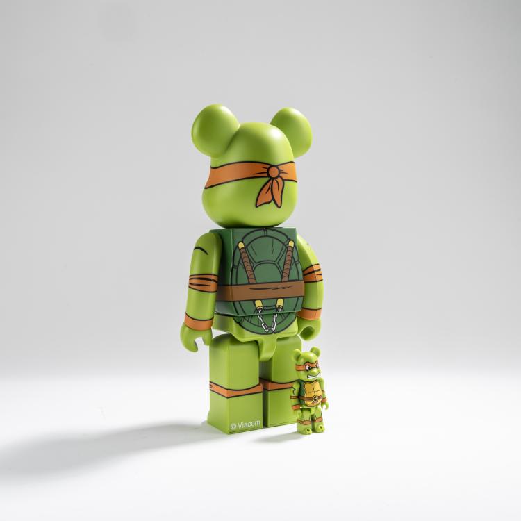 Bild 2 zu Objekt, Set BE@RBRICK x Donatello (Teenage Mutant Ninja Turtles) 400% und Donatello (Teenage Mutant Ninja Turtles) 100%, 2017, MEDICOM TOY, 169E 1073