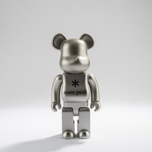 BE@RBRICK x Snow Peak (silber) 400%, 2017