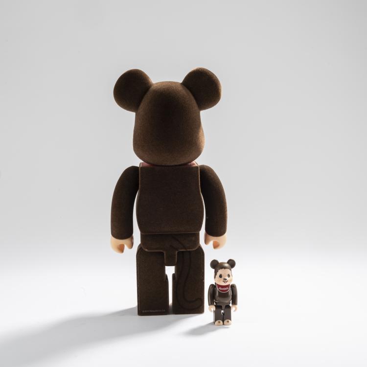 Bild 2 zu Objekt, Set BE@RBRICK x Monchhichi Brown 400% and  Monchhichi Brown 100%, 2016, MEDICOM TOY, 169E 1072