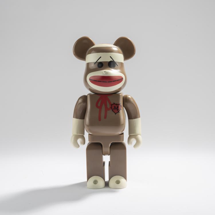 Hauptbild zu Objekt, BE@RBRICK x Sock Monkey Brown 400%, 2008, MEDICOM TOY, 169E 1057