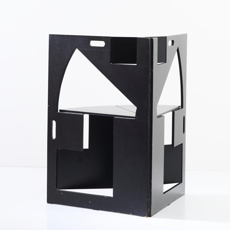 Bild 3 zu Objekt, Faltstuhl, 1985, Werner Schmidt, Atelier Werner Schmidt, Trun/Graub&uuml;nden, 169A 174