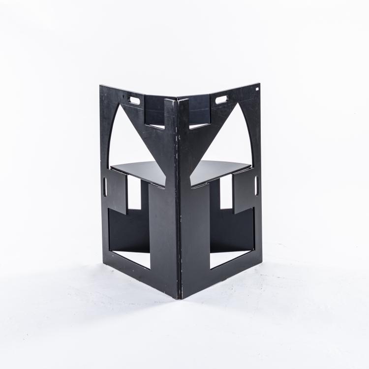 Bild 7 zu Objekt, Faltstuhl, 1985, Werner Schmidt, Atelier Werner Schmidt, Trun/Graub&uuml;nden, 169A 174