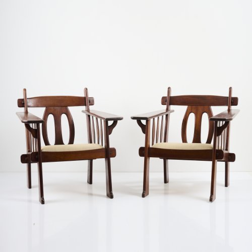 Two 'Colonial' armchairs, 1930s