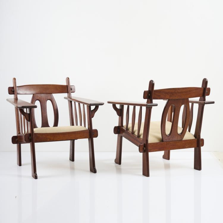 Bild 2 zu Objekt, Two 'Colonial' armchairs, 1930s, Frankreich, 170B 479