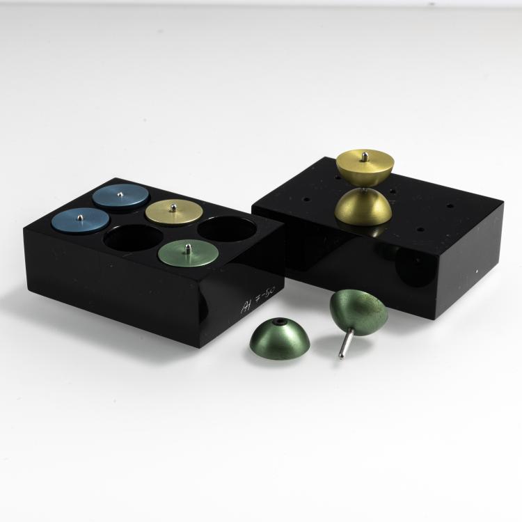 Hauptbild zu Objekt, Cufflink box, c. 1989, Alban H&uuml;rlimann, 169D 894