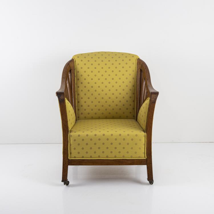 Hauptbild zu Objekt, 'Havana' armchair, 1897, Henry van de Velde, Velde, S.A., Br&uuml;ssel-Ixelles (zugeschrieben/attributed), 169A 3