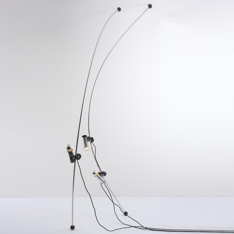 Hauptbild zu Objekt, Zwei Einspannleuchten 'Molla', 1971, Cesare Leonardi,Franca Stagi, Lumenform, Scorz&egrave;, 169C 708