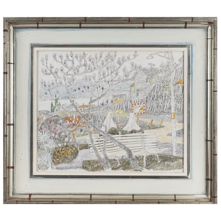 Hauptbild zu Objekt, 'Unterm Magnolienstrauch', 1976, Alois Carigiet, 169E 951