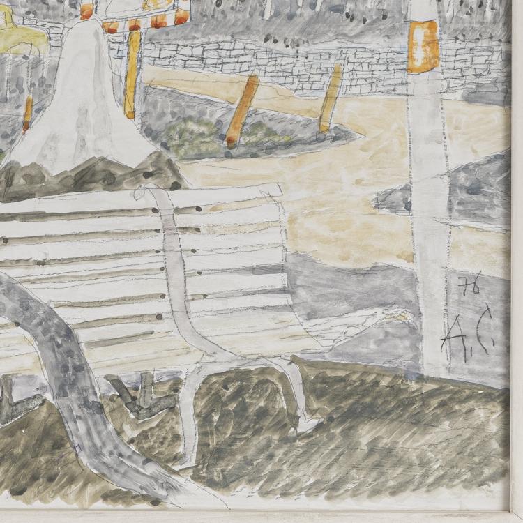 Bild 1 zu Objekt, 'Unterm Magnolienstrauch', 1976, Alois Carigiet, 169E 951