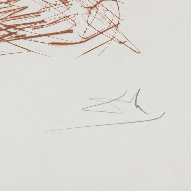 Bild 1 zu Objekt, 'Self-Portrait' and 'Rembrandt' (from the series 'Quinze Gravures'), each 1968, Salvador Dal&iacute;, 169E 958