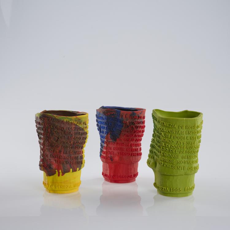 Bild 1 zu Objekt, Drei Bechervasen 'Cafe Florian', 1995, Gaetano Pesce, Domus, Mailand, 169B 402