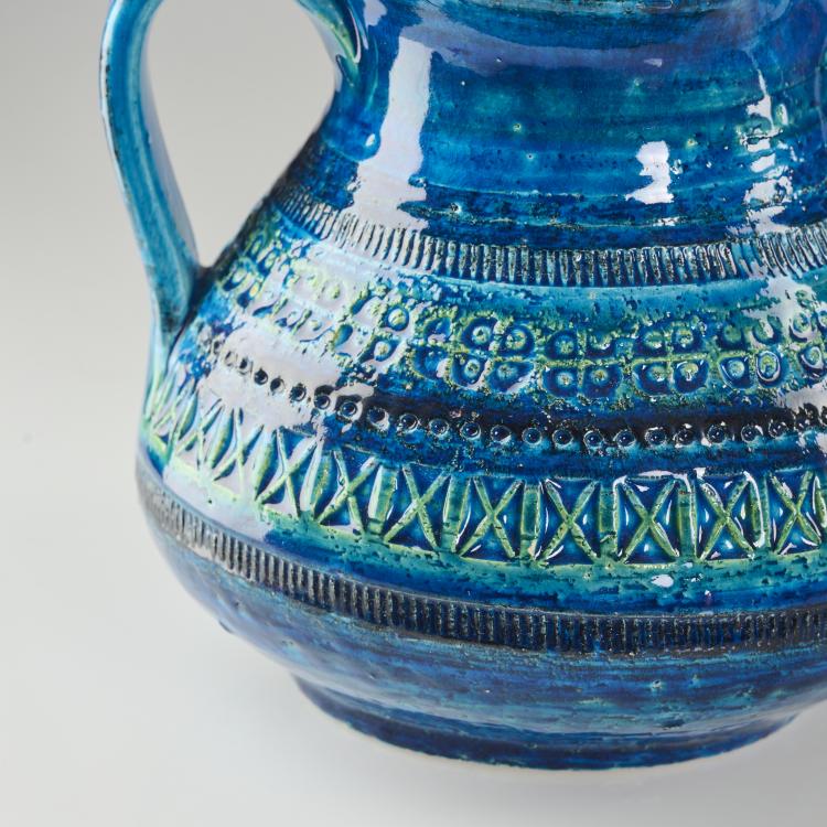 Bild 3 zu Objekt, Five vases and a jug from the 'Rimini blu' series, 1950s, Aldo Londi, Bitossi, Montelupo, 169B 212