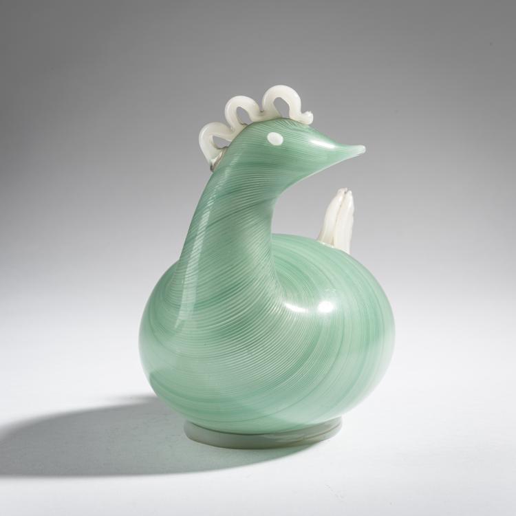 Bild 3 zu Objekt, 'Mezza filigrana' hen, c. 1933, Tomaso Buzzi, Venini & C., Murano, 170C 520