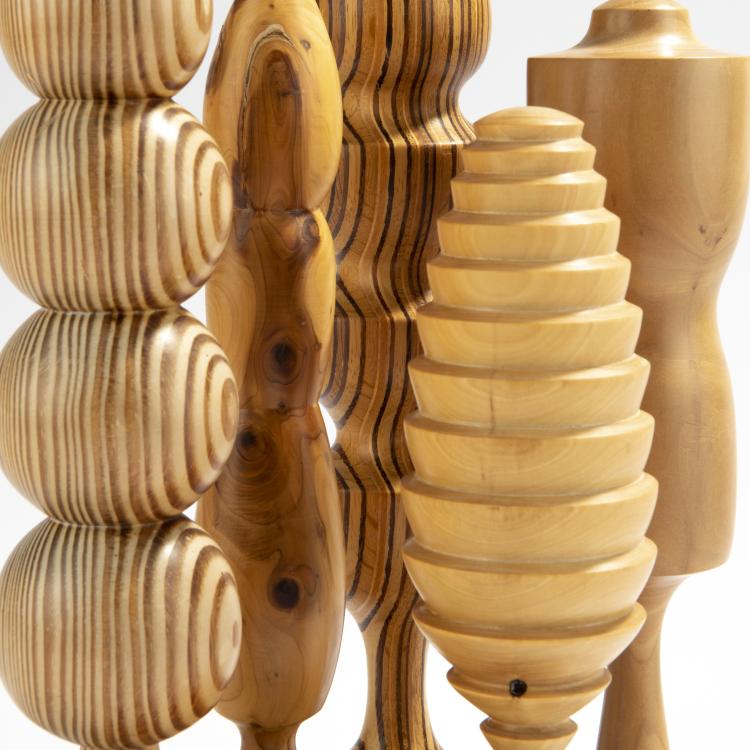 Bild 1 zu Objekt, F&uuml;nf Holzskulpturen, 1990er Jahre, Werner Schmidt, Schmidt, Werner, Kunstgerwerbeschule, M&uuml;nchen, 169C 553