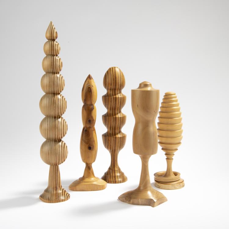 Bild 2 zu Objekt, F&uuml;nf Holzskulpturen, 1990er Jahre, Werner Schmidt, Schmidt, Werner, Kunstgerwerbeschule, M&uuml;nchen, 169C 553