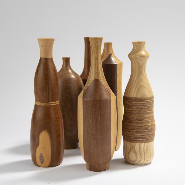 Bild 1 zu Objekt, Sechs Vasenobjekte, 1990-2010er Jahre, Werner Schmidt, Schmidt, Werner, Kunstgerwerbeschule, M&uuml;nchen, 169C 552
