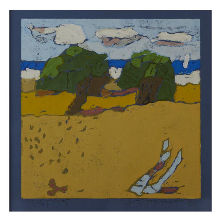 Hauptbild zu Objekt, 'Landschaft bei Eckernf&ouml;rde', 2013, Klaus Fu&szlig;mann, 169E 976