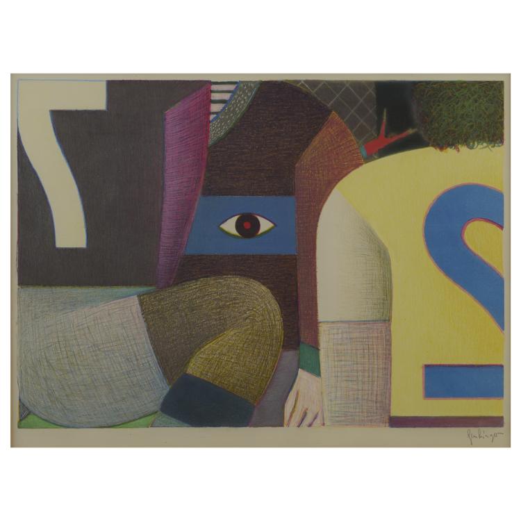 Hauptbild zu Objekt, Two drawings, probably 1960s, Fritz Genkinger, 169E 977