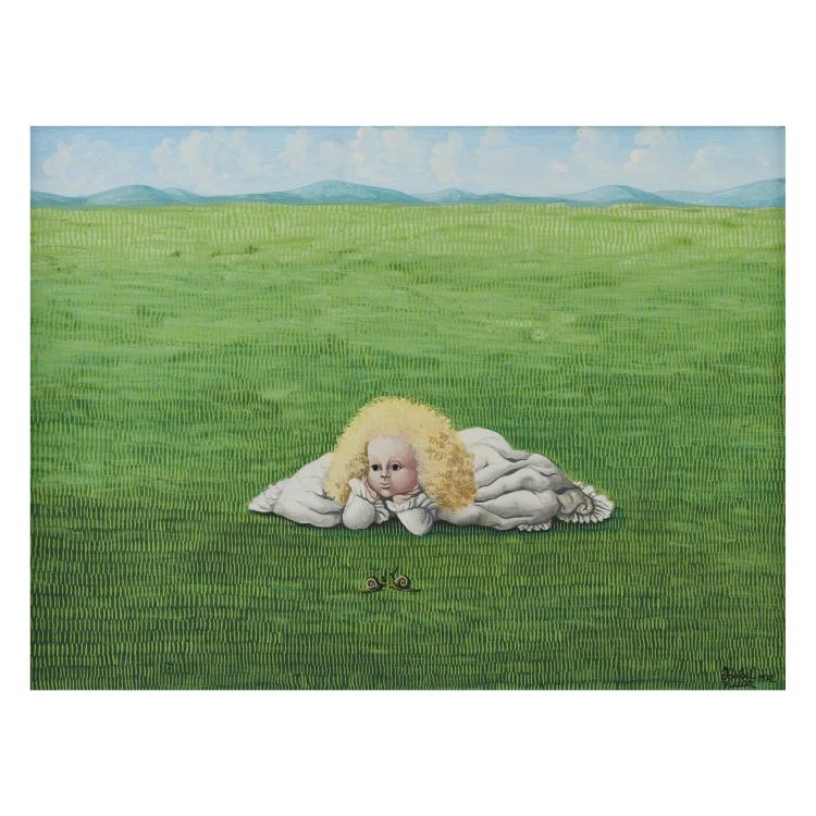 Hauptbild zu Objekt, 'ni&ntilde;a y caracoles', 1972, Isabel Villar Ortiz de Urbina, 169E 1030