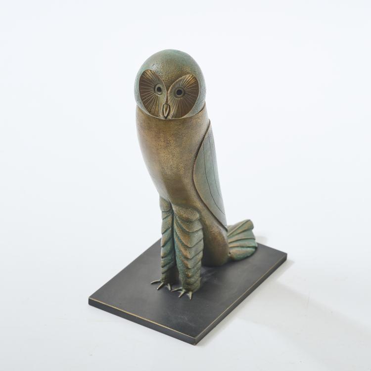 Hauptbild zu Objekt, Skulptur 'Eule', 1998, Paul Wunderlich, Edition Artes, Gie&szlig;erei: Albrecht in Altrandsberg, 169E 1045