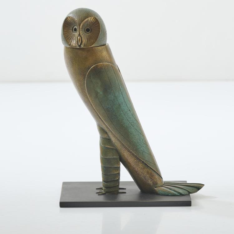 Bild 1 zu Objekt, Skulptur 'Eule', 1998, Paul Wunderlich, Edition Artes, Gie&szlig;erei: Albrecht in Altrandsberg, 169E 1045