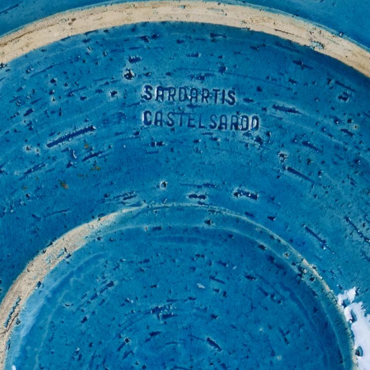 Bild 3 zu Objekt, Five vases and a plate from the 'Rimini blu' series, 1950s, Aldo Londi, Bitossi, Montelupo, 169B 207