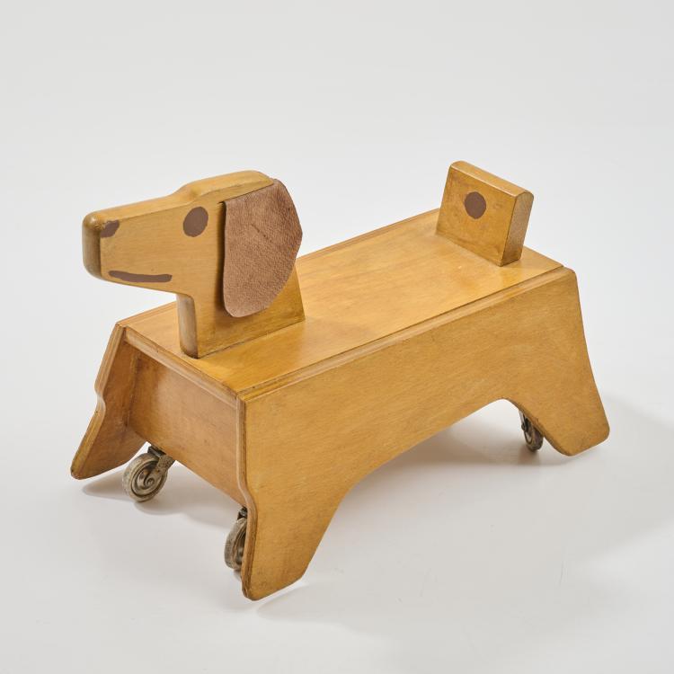 Hauptbild zu Objekt, Toy dog, c. 1960, Konrad Keller, Konrad Keller Spielzeug, G&ouml;ppingen, 169C 629