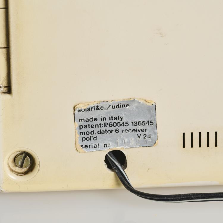 Bild 1 zu Objekt, Wanduhr 'dator 6', 1960er Jahre, Solari, Udine, 169B 237