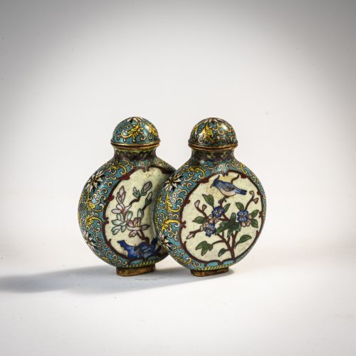 Cloisonné double bottle