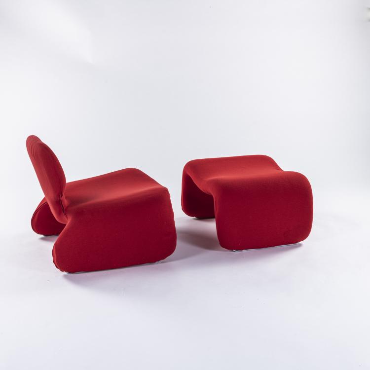 Bild 2 zu Objekt, Sessel mit Ottoman 'Djinn', 1965, Olivier Mourgue, Airborne International, Montreuil-sous-Bois, 169C 677