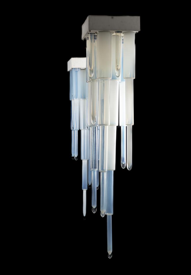 Hauptbild zu Objekt, Two ceiling lights, 1970s, Carlo Nason, A.V. Mazzega, Murano, 169A 99