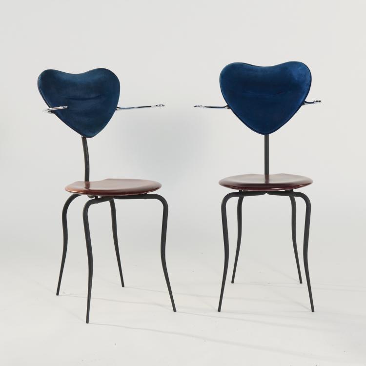 Hauptbild zu Objekt, Two 'Little Sister' armchairs, 1992, Roberto Lazzeroni, Cidue srl., Atripalda, 170A 216