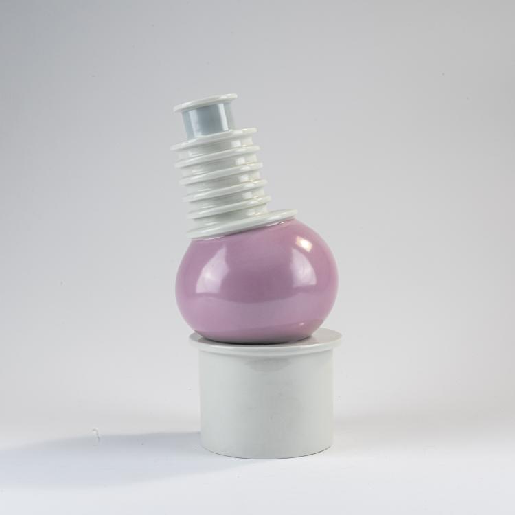 Hauptbild zu Objekt, 'Nilo' vase object, 1983, Ettore Sottsass, Memphis, Mailand, 170A 244