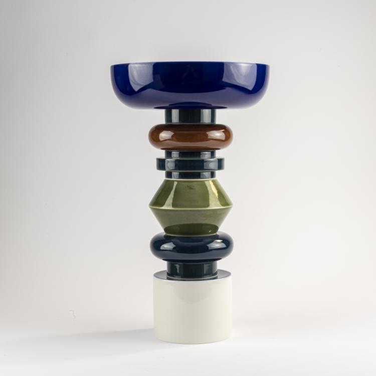 Hauptbild zu Objekt, 'Esmeralda' centerpiece, 1994, Ettore Sottsass, S&egrave;vres, Manufacture Nationale de, 170A 253