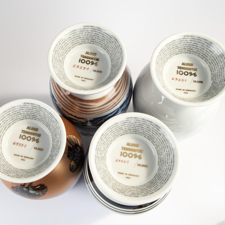 Bild 13 zu Objekt, 100 lidded vases from the 'Make Up 100%' series, 1992, Alessandro Mendini,Paola Navone,Ettore Sottsass,Philippe Starck, Alessi Tendentse, Mailand, 170A 282