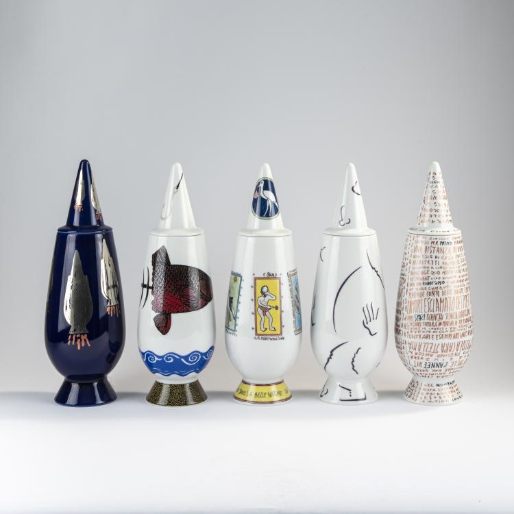 Bild 14 zu Objekt, 100 lidded vases from the 'Make Up 100%' series, 1992, Alessandro Mendini,Paola Navone,Ettore Sottsass,Philippe Starck, Alessi Tendentse, Mailand, 170A 282