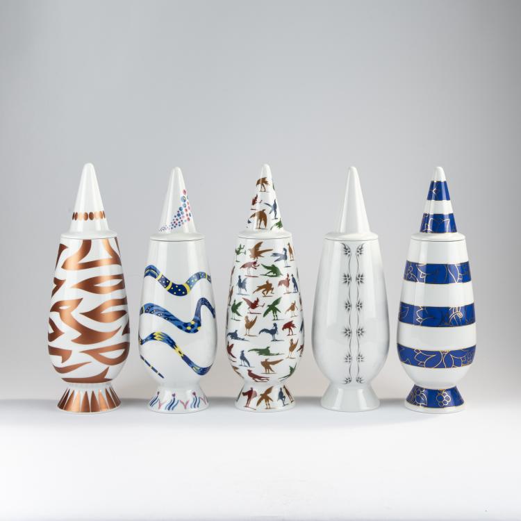 Bild 18 zu Objekt, 100 lidded vases from the 'Make Up 100%' series, 1992, Alessandro Mendini,Paola Navone,Ettore Sottsass,Philippe Starck, Alessi Tendentse, Mailand, 170A 282