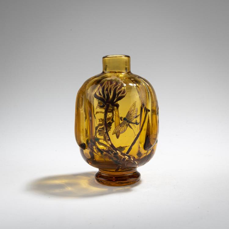 Hauptbild zu Objekt, Flacon 'Pissenlit et Libellule', c. 1891, Emile Gall&eacute;, Gall&eacute;, Emile, Nancy, 171A 96