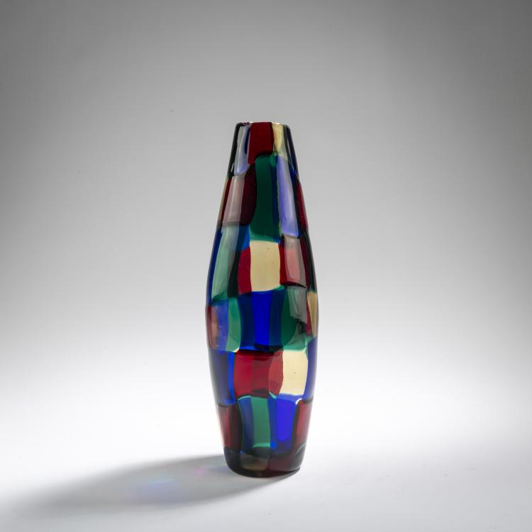 Hauptbild zu Objekt, 'Pezzato' vase, c. 1951, Fulvio Bianconi, Venini & C., Murano, 170C 568