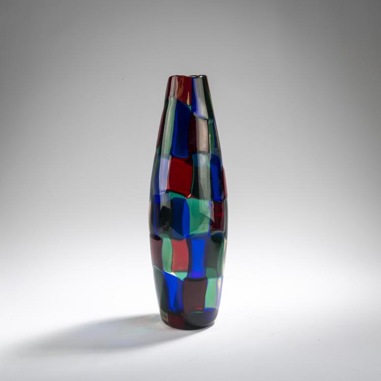 Bild 1 zu Objekt, 'Pezzato' vase, c. 1951, Fulvio Bianconi, Venini & C., Murano, 170C 568