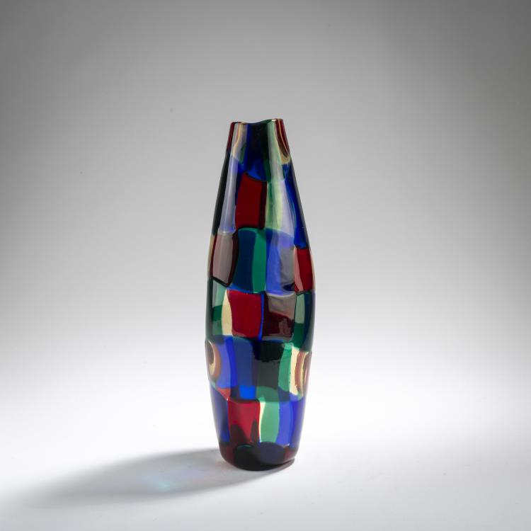Bild 2 zu Objekt, 'Pezzato' vase, c. 1951, Fulvio Bianconi, Venini & C., Murano, 170C 568