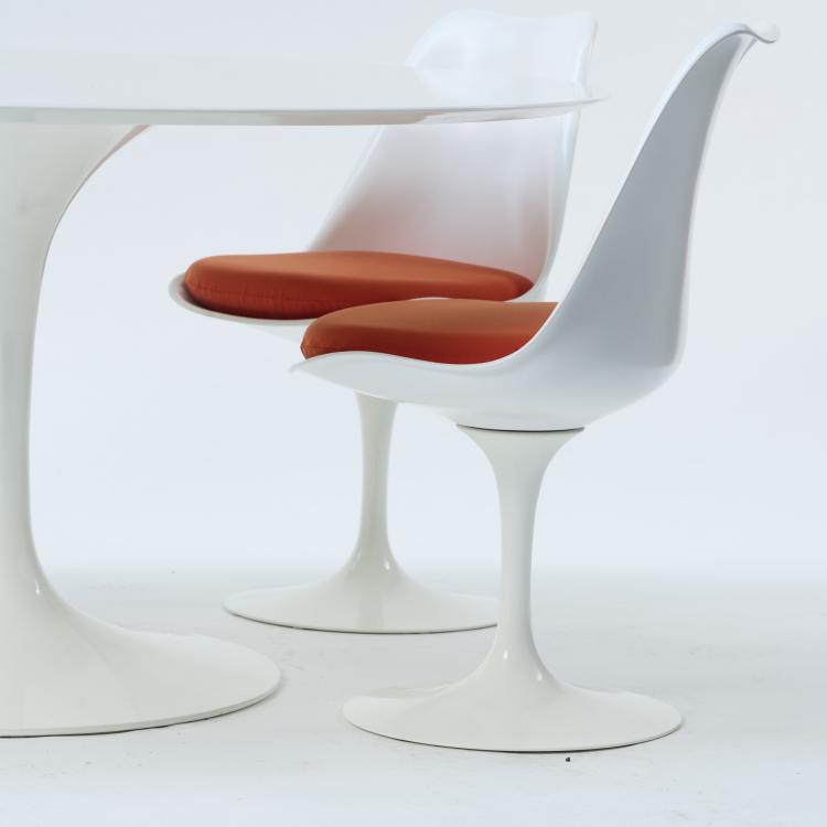 Bild 6 zu Objekt, Esstisch 'Tulip' - '173' mit f&uuml;nf St&uuml;hlen '151', 1956-57, Eero Saarinen, Knoll International, New York, 170B 365