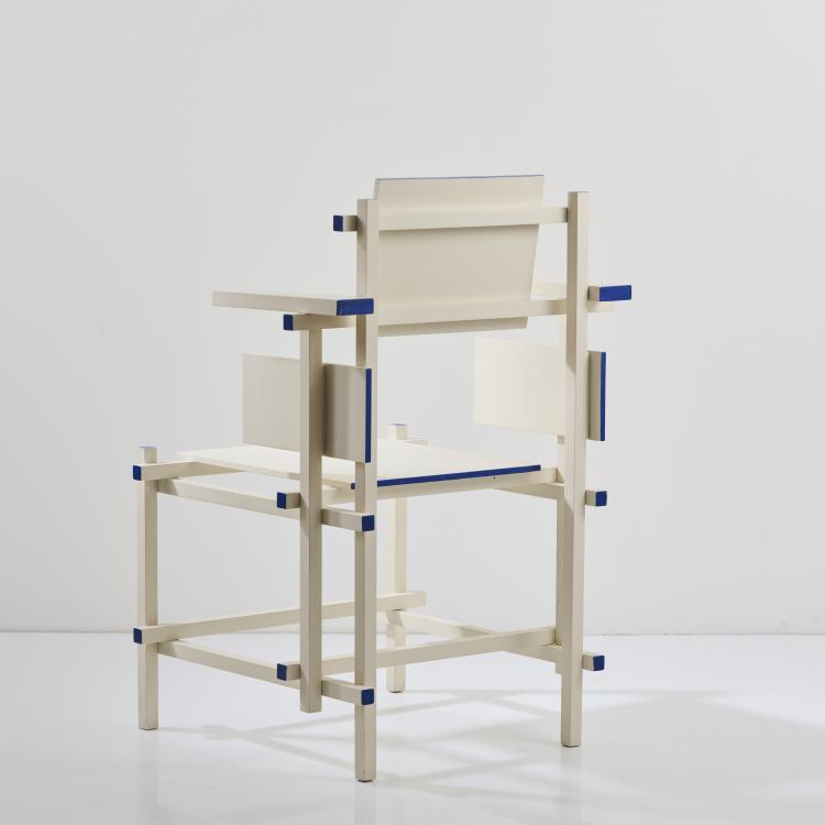 Bild 5 zu Objekt, Stuhl 'Hogestoel', um 1918, Gerrit Rietveld, Cassina, Mailand (zugeschrieben/attr.), 170B 442