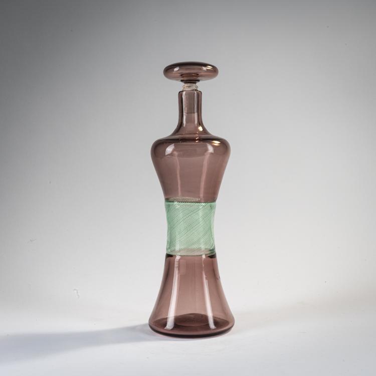 Hauptbild zu Objekt, Flasche mit Stopfen, 1959, Paolo Venini, Venini & C., Murano, 170C 580