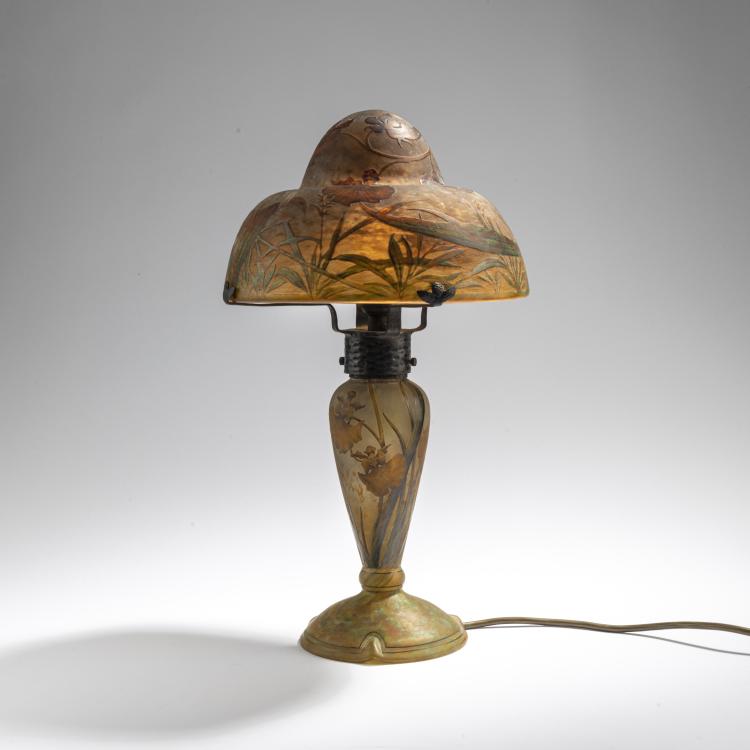 Bild 1 zu Objekt, Tischleuchte 'Cr&ecirc;te de coq', um 1910, Daum Fr&egrave;res, Nancy, 171A 55