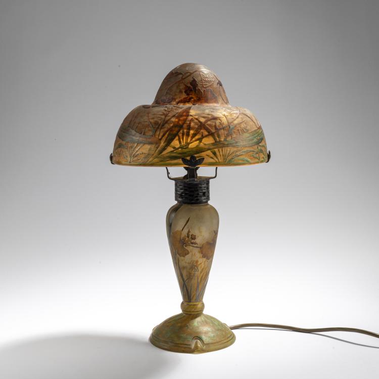 Bild 2 zu Objekt, Tischleuchte 'Cr&ecirc;te de coq', um 1910, Daum Fr&egrave;res, Nancy, 171A 55