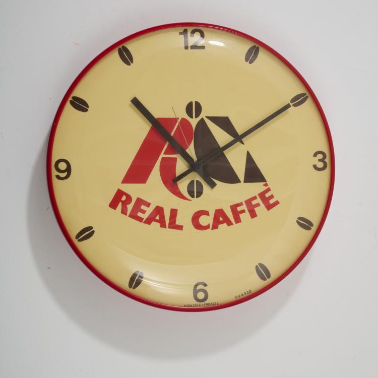 Hauptbild zu Objekt, Wanduhr 'Real Caff&eacute;', um 1954, Italien, 169C 543