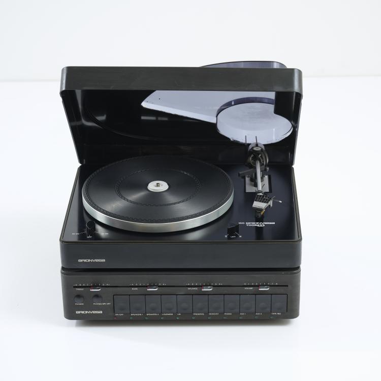 Bild 1 zu Objekt, Plattenspieler 'gd 166',  Verst&auml;rker 'concetto 1010', 1978, Marco Zanuso, Brionvega, Mailand; Thorens, Sainte-Croix, 170A 207
