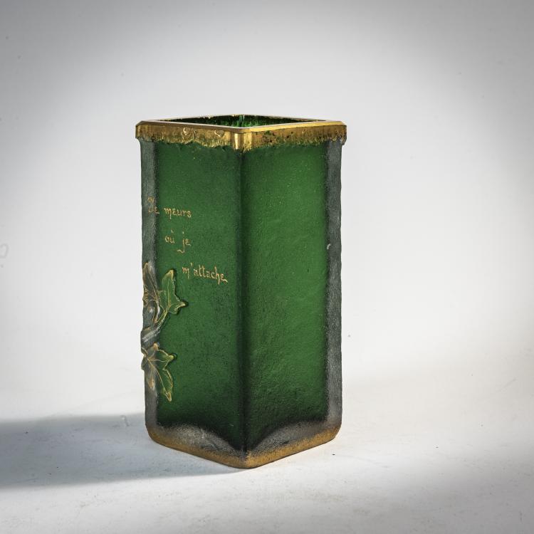 Bild 2 zu Objekt, Vase 'Je meurs o&ugrave; je m'attache', um 1892, Daum Fr&egrave;res, Nancy, 171A 19