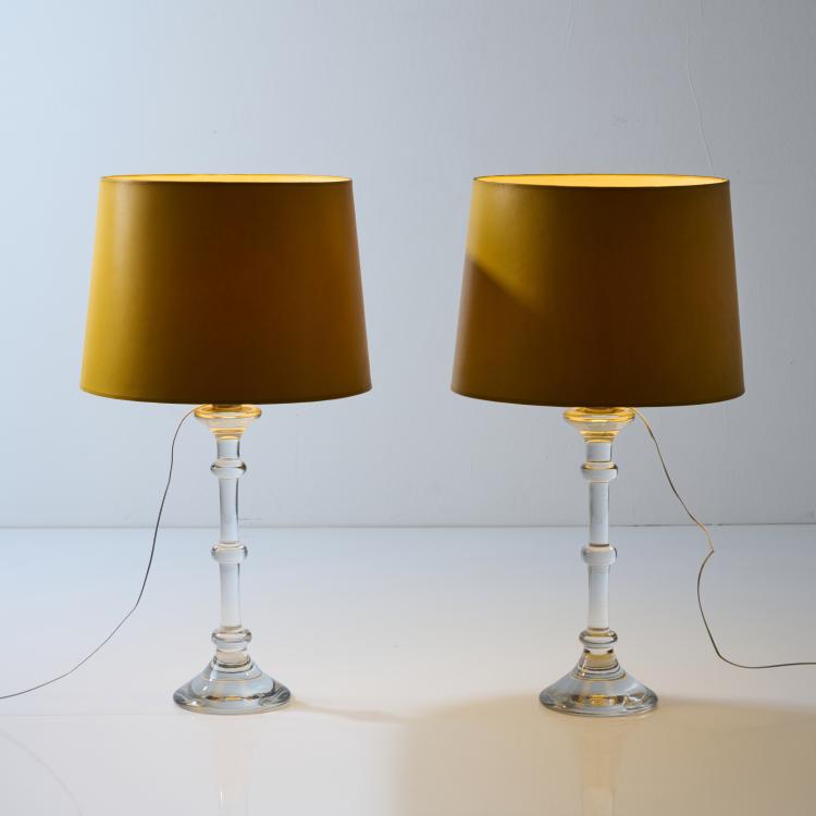 Bild 1 zu Objekt, Two 'Tiffany' table lights, 1969, Ingo Maurer, Design M, Maurer, Ingo, M&uuml;nchen; Val St. Lambert, 170B 331